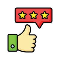 Check this beautiful vector of feedback with thumb up