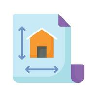 Home design on page showing concept icon of home architecture, architectural design vector