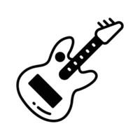 un cuerda musical instrumento vector diseño, prima icono de guitarra en moderno estilo