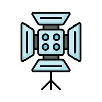 Carefully crafted vector of studio light, icon of spotlight in trendy style