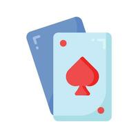 Check this beautifully designed icon of playing cards in trendy style vector