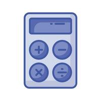 Calculator vector design, mathematical calculation equipment in modern style