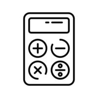 Calculator vector design, mathematical calculation equipment in modern style