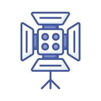 Carefully crafted vector of studio light, icon of spotlight in trendy style