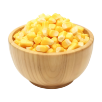 AI generated Sweet Corn in a Bowl on Transparent background - Ai Generated png