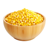 AI generated Sweet Corn in a Bowl on Transparent background - Ai Generated png