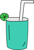 juice klotter illustration, transparent bakgrund. png