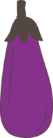 aubergine griffonnage illustration, transparent Contexte. png