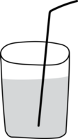 Glas Gekritzel Illustration, transparent Hintergrund. png