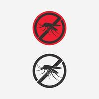 Mosquito icon and insect logo animal illustration design graphic vector