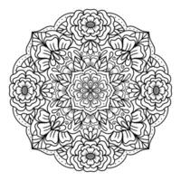 Mandala for coloring book. vector