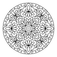 Mandala for coloring book. vector