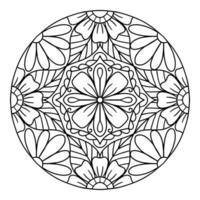 Mandala for coloring book. vector