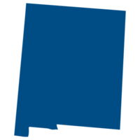 New Mexico state map. Map of the U.S. state of New Mexico. png