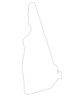 New Hampshire state map. Map of the U.S. state of New Hampshire. png