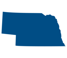 Nebraska estado mapa. mapa de el nos estado de Nebraska. png