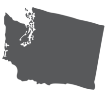 Washington state map. Map of the U.S. state of Washington. png