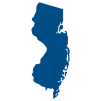 New Jersey state map. Map of the U.S. state of New Jersey. png