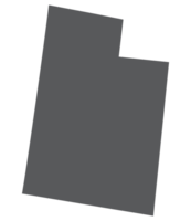 Utah state map. Map of the U.S. state of Utah. png