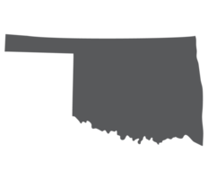 kaart van Oklahoma. Oklahoma kaart. Verenigde Staten van Amerika kaart png
