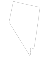 Nevada state map. Map of the U.S. state of Nevada. png