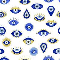 Evil eyes seamless pattern vector