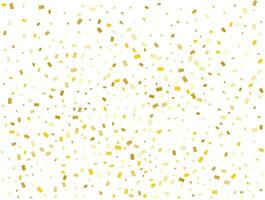 Magic Light Golden Rectangles. Confetti celebration, Falling Golden Abstract Decoration for Night Party. Vector illustration