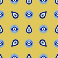 Evil eyes seamless pattern vector