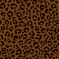 Leopard skin. Seamless pattern with animal print. vector