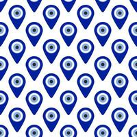Evil eyes seamless pattern vector