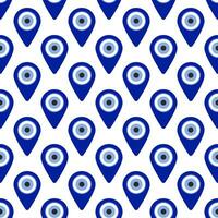 Evil eyes seamless pattern vector