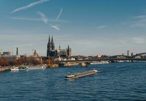 View of Cologne City Center and the Rhine River photo