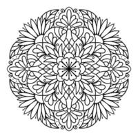 Mandala for coloring book. vector