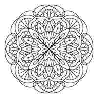 Mandala for coloring book. vector
