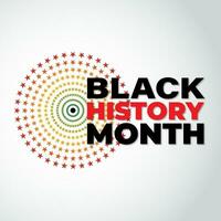 Black History Month Celebration Background Vector Illustration