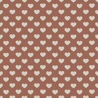 Boho seamless pattern with hearts. vector