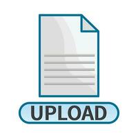 illustration of upload vector