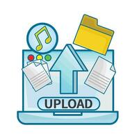 illustration of upload vector