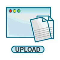 illustration of upload vector