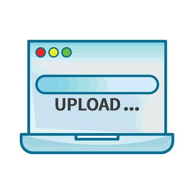 illustration of upload