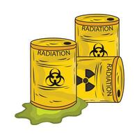 illustration of radiation vector