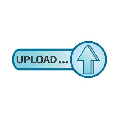 illustration of upload