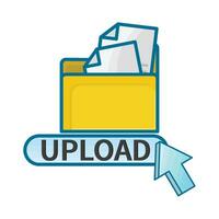 illustration of upload vector