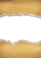 ripped old paper frame png