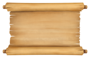 papel de pergamino antiguo horizontal png