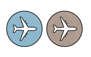 illustration of a set of airplanes icon symbol png