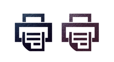 Stampa icona simbolo con struttura sfondo png