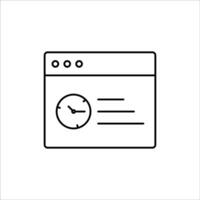 Set of 20 outline icons related to time management. Time management banner web icon vector illustration concept with icon of objective, priority, schedule, reminder, efficiency and alerts.