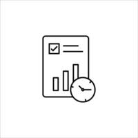 Set of 20 outline icons related to time management. Time management banner web icon vector illustration concept with icon of objective, priority, schedule, reminder, efficiency and alerts.