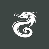 Dragon vector icon illustration design logo template